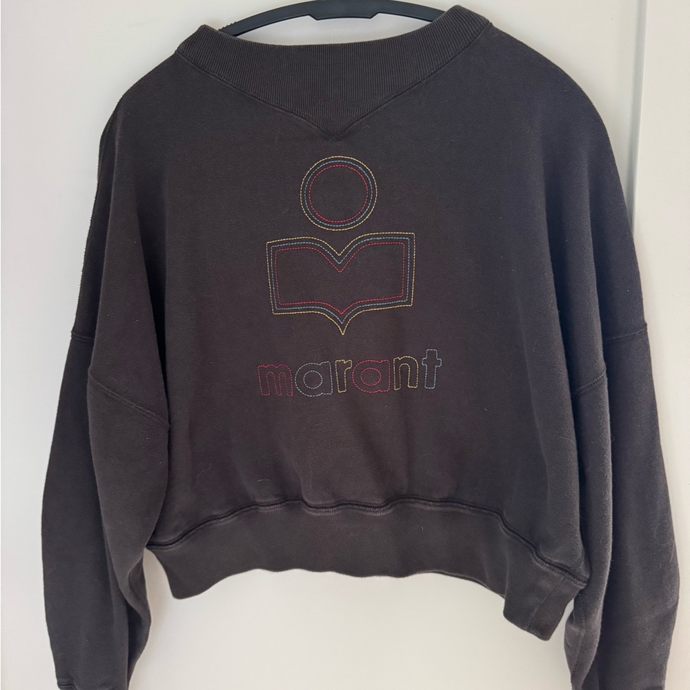 Isabel Marant Dark Grey Logo Sweater